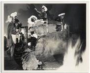 Lot of Five 10 x 8 Glossy Photos From The Three Stooges 1941 Film I'll Never Heil Again -- Very Good Condition